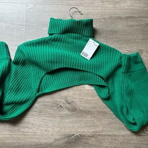 Green Turtleneck Sweater